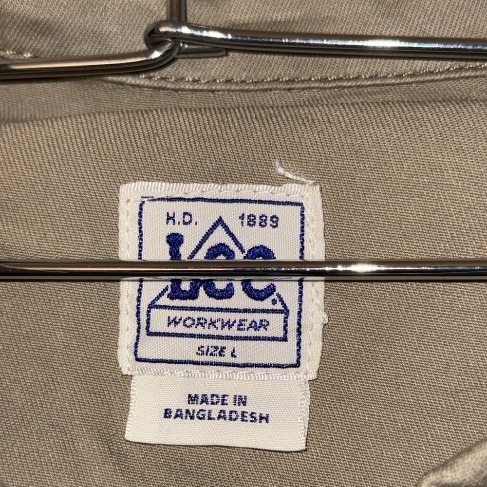 Lee Men's Khaki Shirt Jacket - Picture 9 of 13